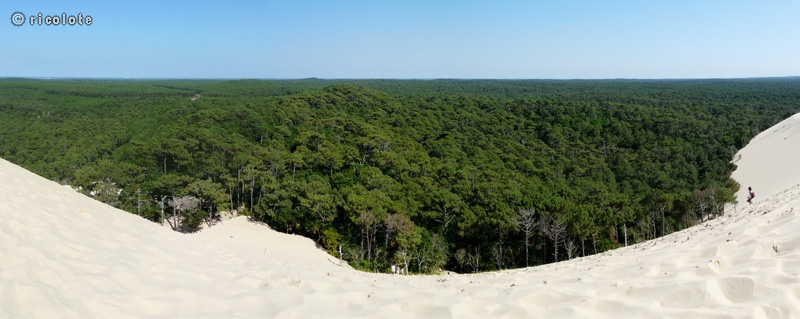 Au pied de la dune du Pilat