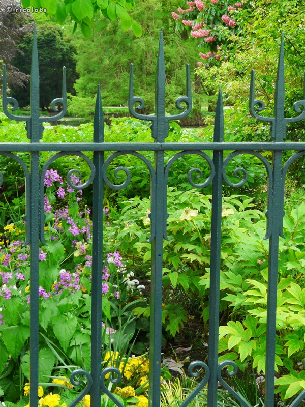 Grille de clÃ´ture avec flÃ¨ches
