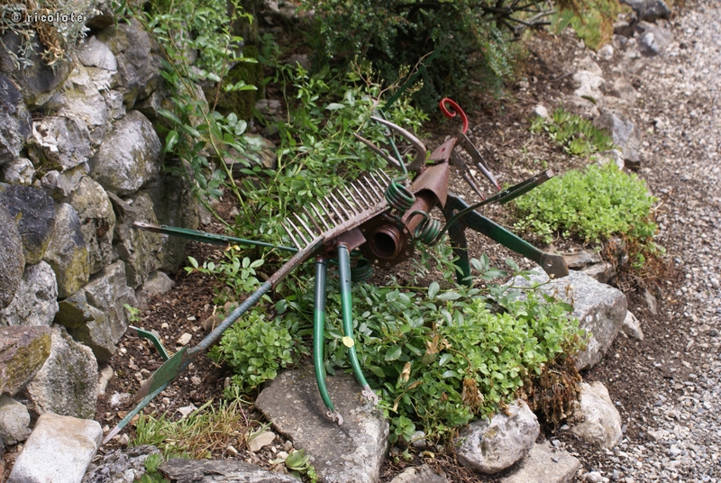 Outil de jardin Ã©trange