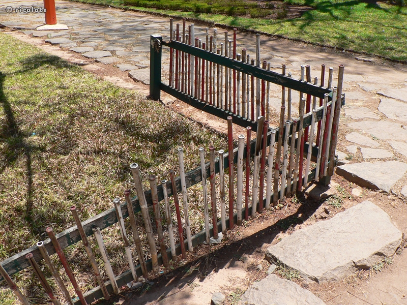 Petite clÃ´ture en bambou