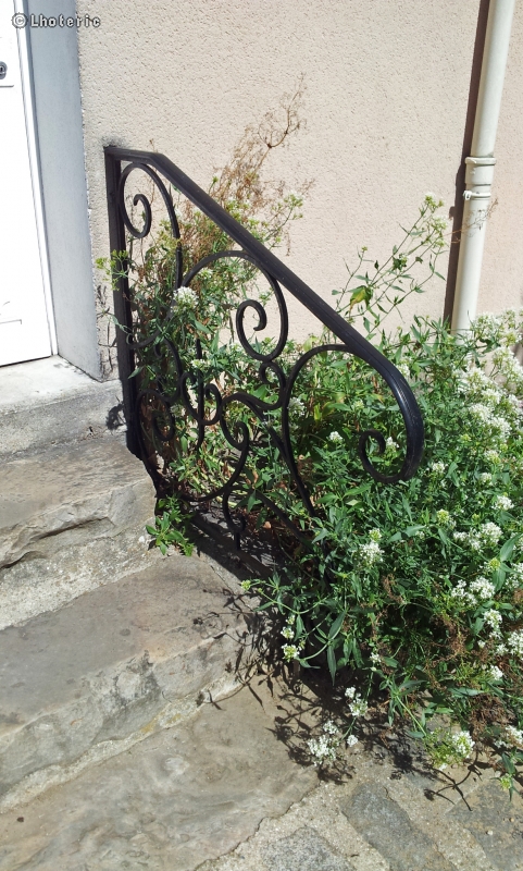 Rampe d'escalier en fer forgÃ©