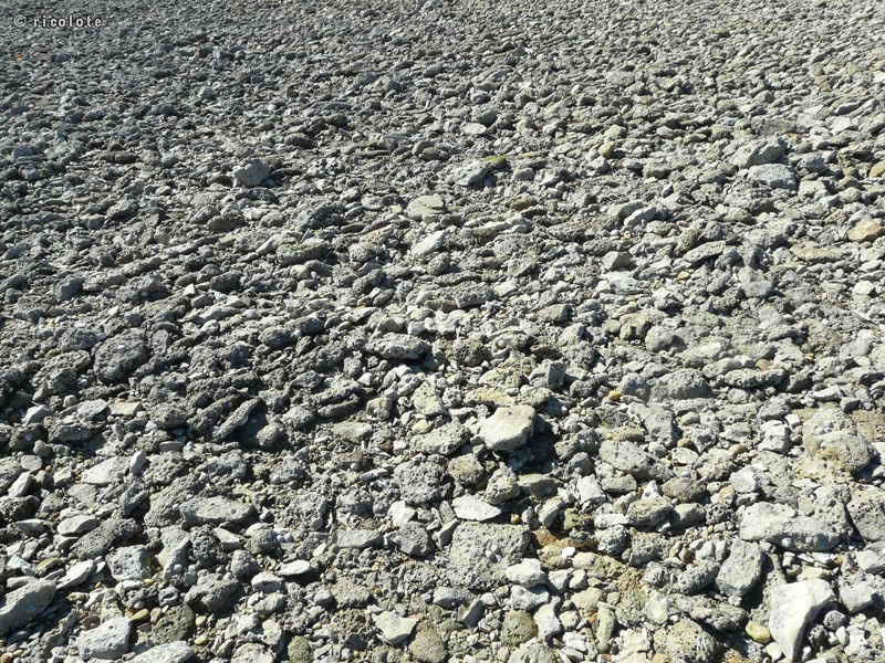 Roche calcaire effritÃ©e