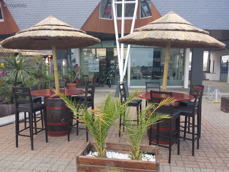 Terrasse restaurant exotique